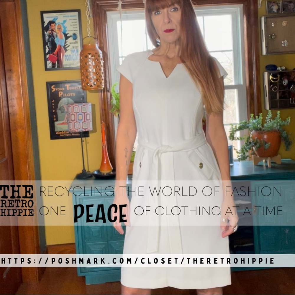 Kasper White Dress